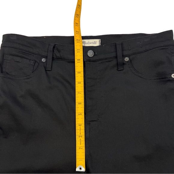 Madewell 10” High Rise Skinny Jeans Black Carbondale Wash Size 32 - Picture 9 of 10